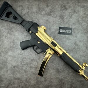 24K Gold Plated Century Arms AP5 9mm Pistol w/ Folding Arm Brace and Gold Plated Magazine