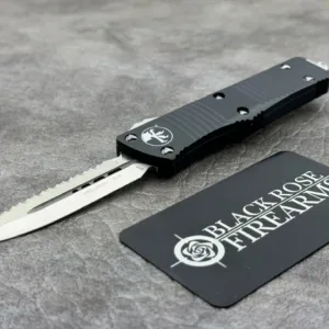 Microtech Troodon D/E Satin Full Serrated 138-6