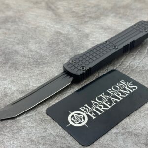 Microtech Ultratech - Delta T/E Frag Signature Series Fluted DLC Standard DLC Hardware Nickel Boron Internals 123-1UT-DS