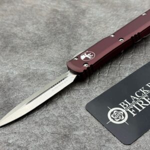 Microtech Ultratech D/E Merlot Stonewash Standard 122-10 MR