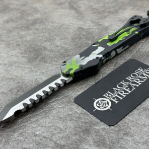 Heretic Knives Hydra Tanto 2-Tone Black Heretic Camo H006-10A-HCAMO