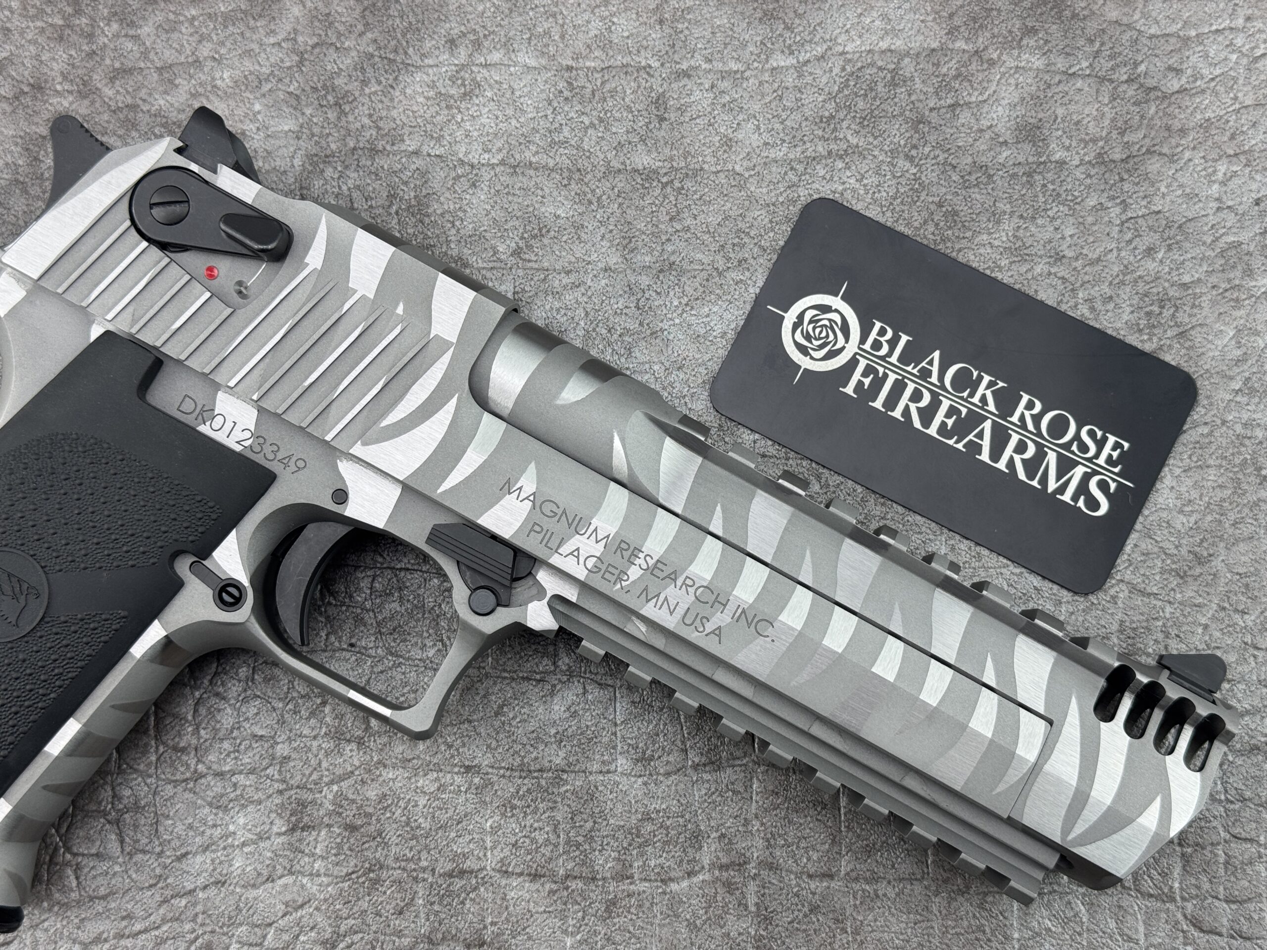 Magnum Research Desert Eagle 50AE Pistol White Tiger Stripe