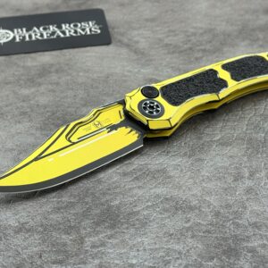 Heretic Knives Wraith V.4 Auto Bowie Yellow Cel Shading H002-CS-YW