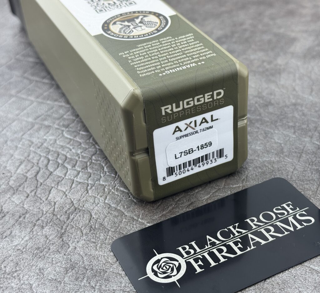 Rugged Suppressors Axial 7.62mm Silencer Black W/ Muzzle Brake